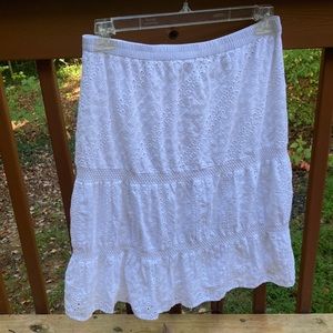 SW cotton eyelet skirt